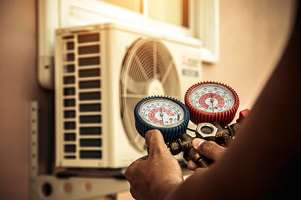 Professional Hvac Installation technician working in Rush Valley, UT